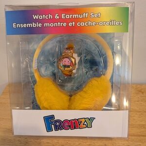 Kids Yellow Watch & Earmuff Set